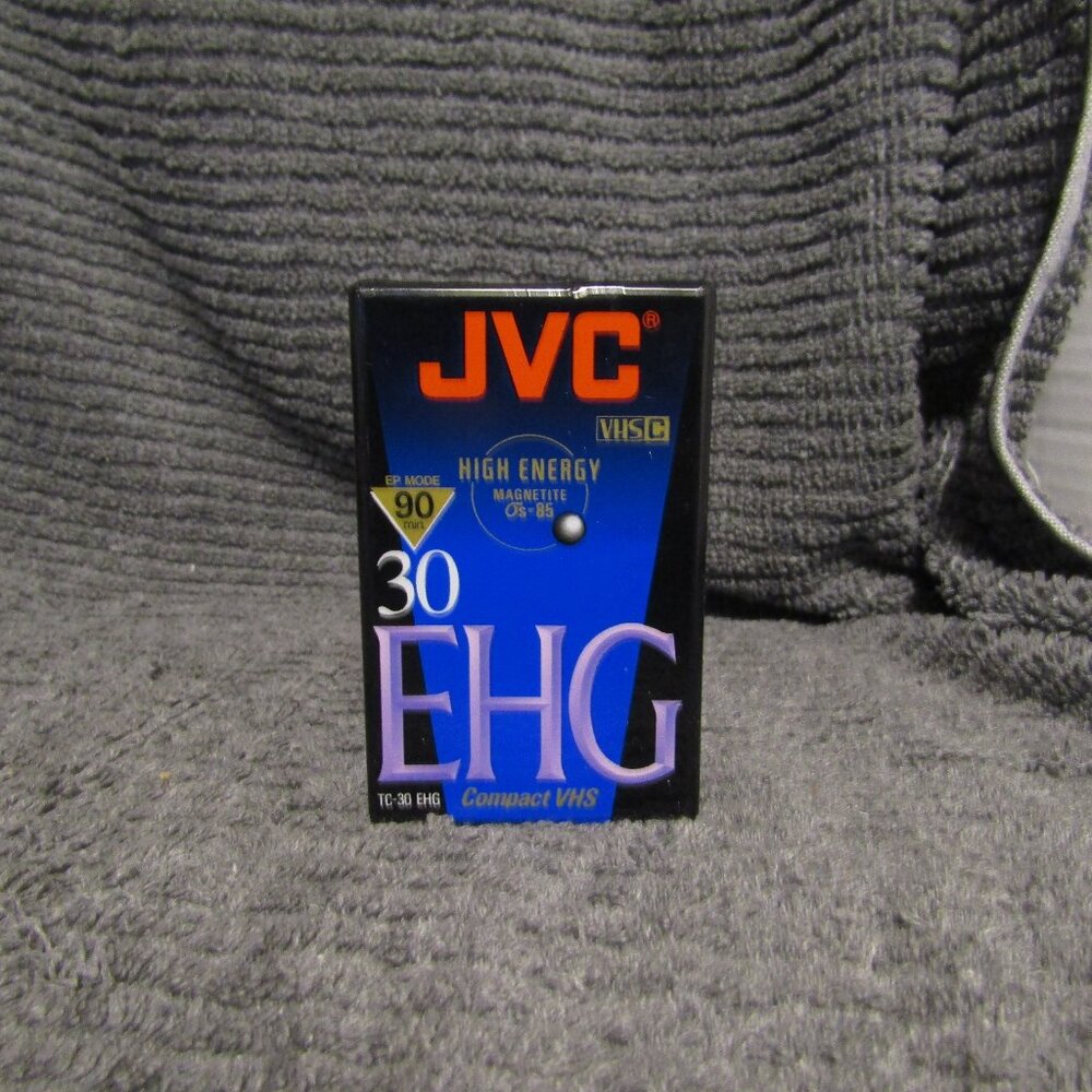 JVC VHSC EHG 30 HI FI COMPACT VHS BLANK TAPES-NEW- Single Tape